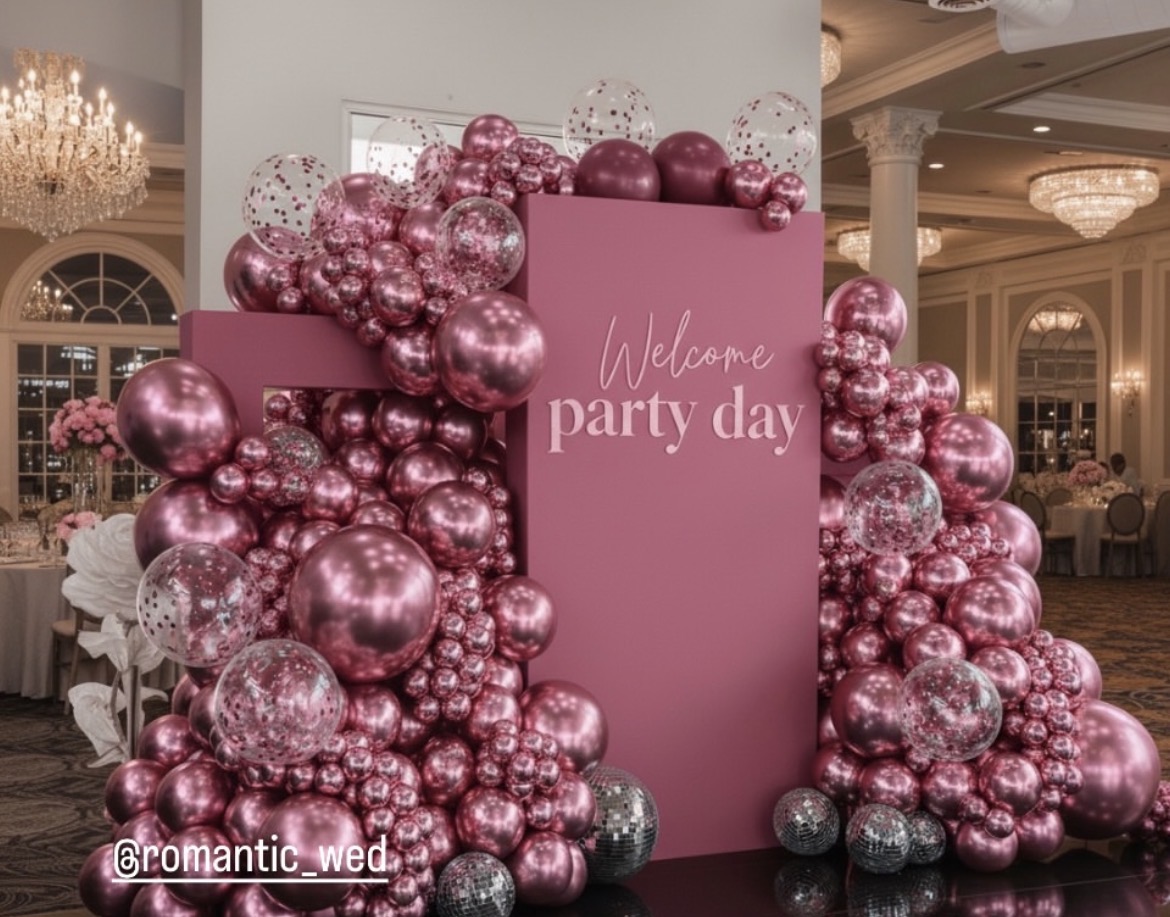 拾光集團花藝佈置設計 - decor balloon pink
