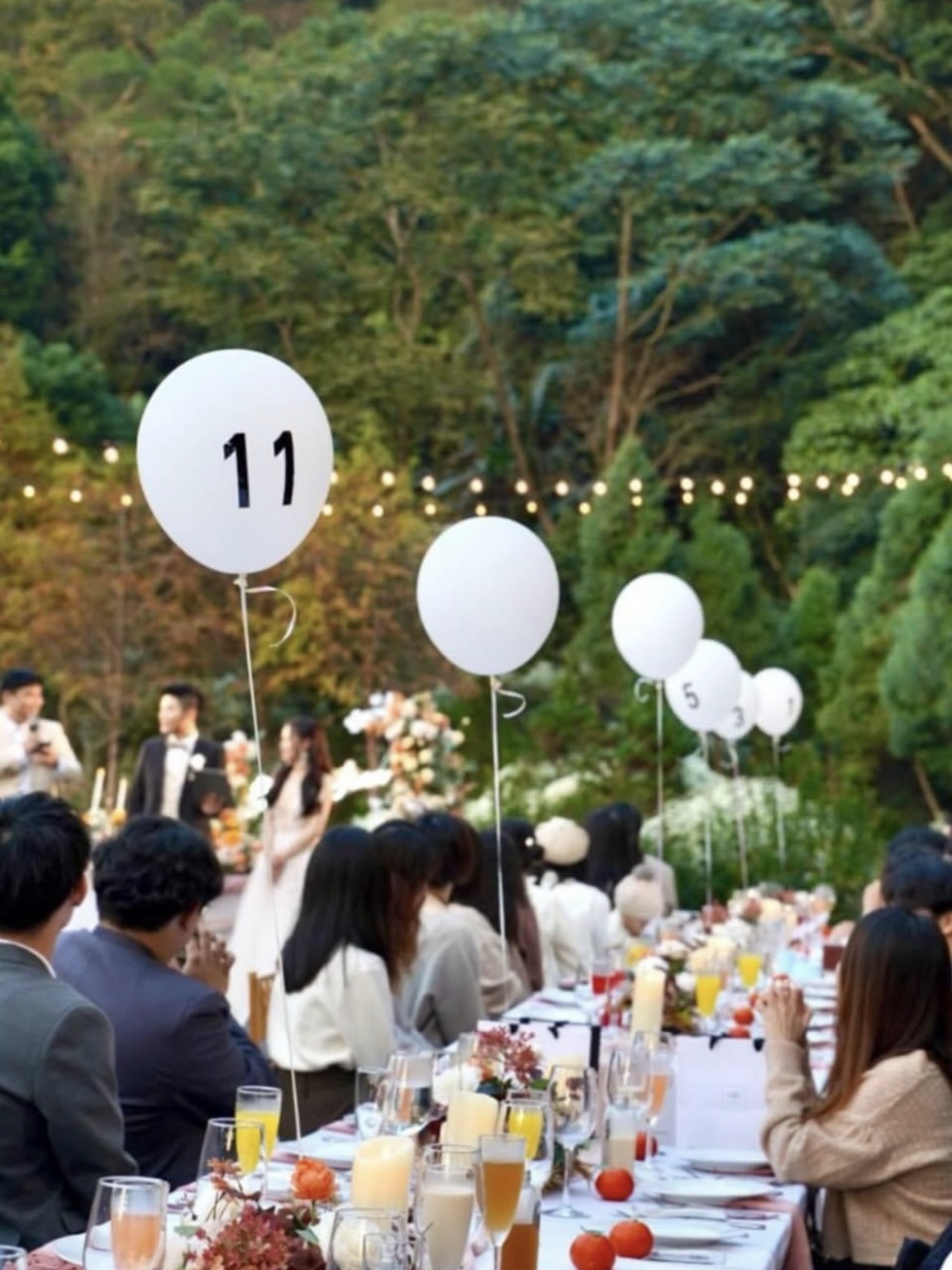拾光集團婚禮服務案例 - wedding outdoor dinner